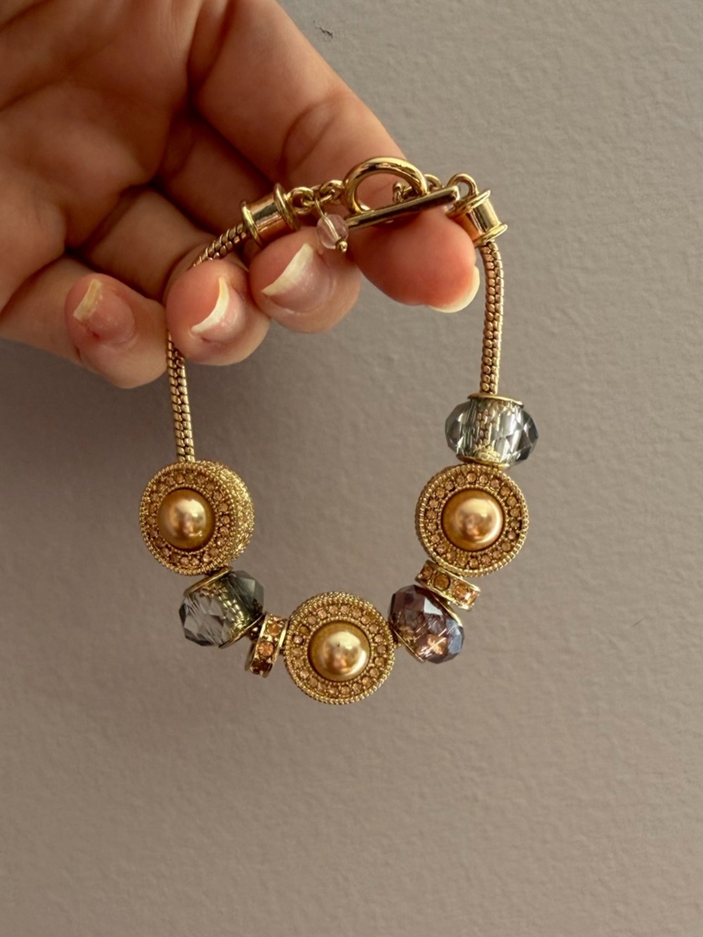 Gold-Tone Beaded Statement Bracelet - Women Jewelry